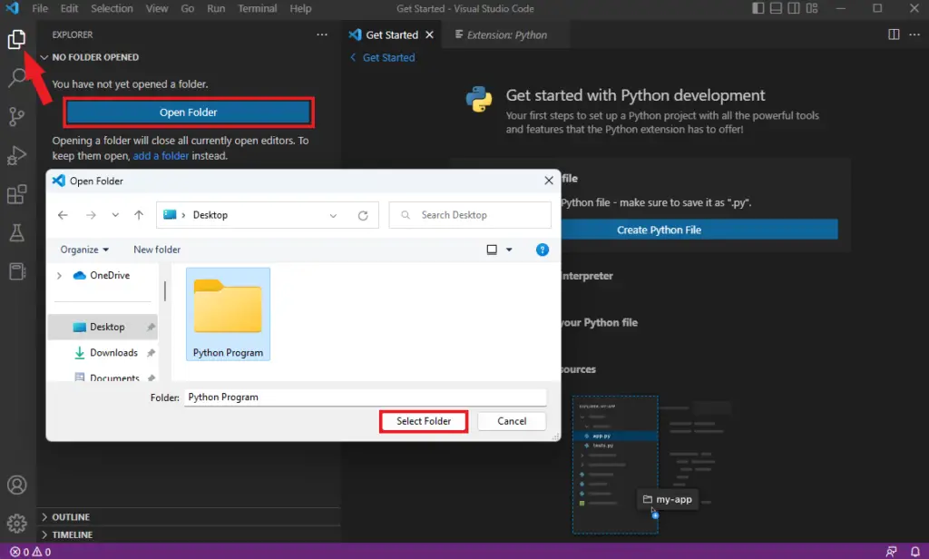 Create Python Project on Visual Studio Code