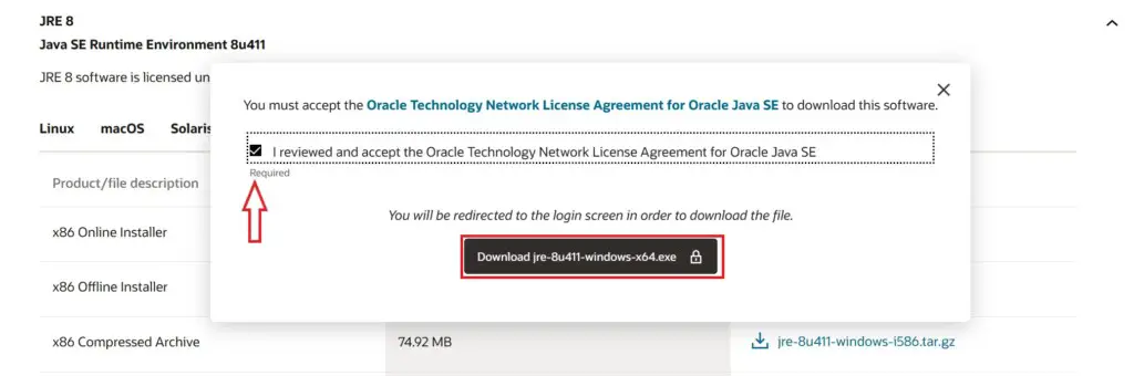 Accepted Oracle Agreement Option